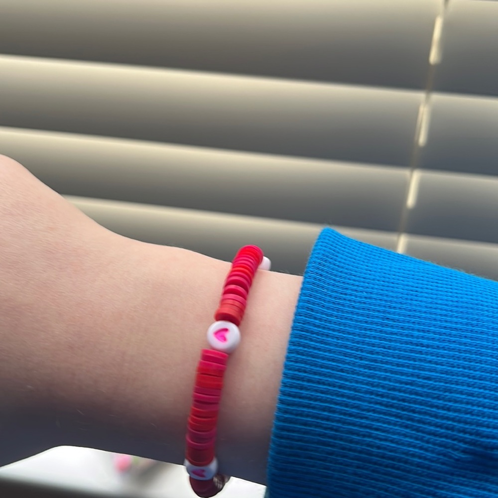 Clay bead bracelet